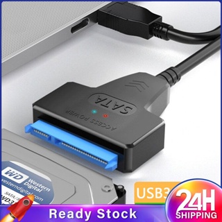 ❥❥Usb3.0 2.0ถึง Sata Hard Disk Cable Adapter Dc Powered Support 2.5-Inch Notebook Hard Disk Hard Drive Usb To Serial Pin Converter For Pc