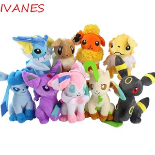 Ivanes หมอนตุ๊กตานุ่ม รูปการ์ตูนโปเกม่อน Pikachu Peluche Eevee ของขวัญวันเกิด ของเล่นสําหรับเด็ก