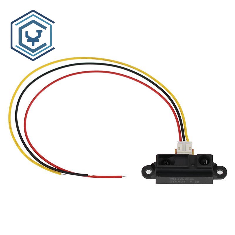 GP2Y0A21YK0F GP2Y0A02YK0F 100% ใหม่ 2Y0A21 10-80 ซม.อินฟราเรดระยะทางเซ็นเซอร์ INCLEUDING WIRE 20-150