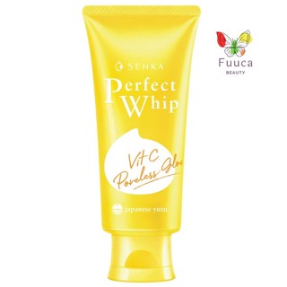 SENKA Perfect Whip Vit C 100 g. วิปโฟมล้างหน้า ENKA เซนกะ เพอร์เฟ็ค วิป วิตซี พอร์เลส โกลว์ สีเหลือง