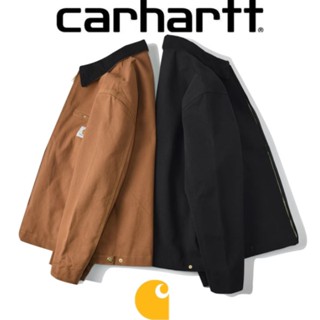 CARHARTT [พร้อมส่ง] ของแท้ 100% เสื้อแจ็กเก็ต เสื้อกันลม มีซิป ขนาดใหญ่ สไตล์สตรีทอเมริกัน สําหรับผู้ชาย