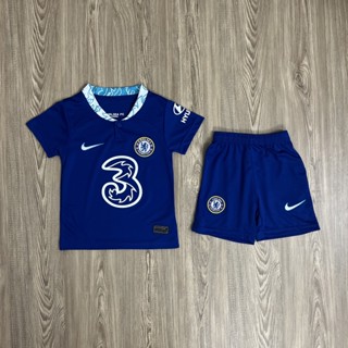 ชุดกีฬาเด็ก  Chelsea (เชลซี)  ปี22/23 ได้ทั้งชุด (เสื้อ+กางเกง)เกรดAAA ประกันสินค้าทุกตัว