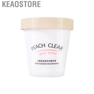 Keaostore Body Scrub  Peach Flavor Exfoliating  Brightening Dead Skin  for Women Girl 200g