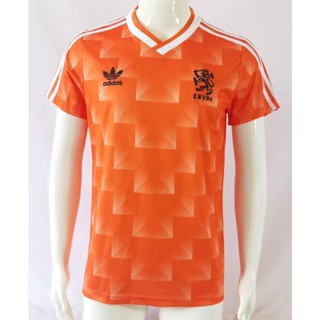 เสื้อกีฬาแขนสั้น ลายทีมชาติฟุตบอล Holland Home 1988 แนวเรโทร แห้งเร็ว ไซซ์ S-XXL AAA