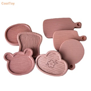 Cooltoy ถาดไม้จิ๋ว สําหรับตกแต่งบ้านตุ๊กตา 5 ชิ้น