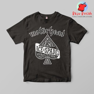 เสื้อยืด พิมพ์ลาย MOTORHEAD ACE พรีเมี่ยม สําหรับเด็กผู้ชาย และผู้หญิง อายุ 1-9 ปี