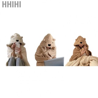 Hhihi Hooded Blankets  Soft Thick Cotton Wearable    for Winter