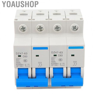 Yoaushop Interlock Circuit Breaker  PC 50hz Short Circuit Protection Dual Power 2P Circuit Breaker Interlock Switch  for Factory