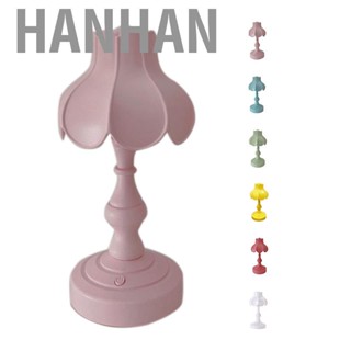 Hanhan Desk Lamp Retro Lotus Leaf Ingenious Lovely 3 Light Sources Small Table Night Lamp for Girls Bedroom