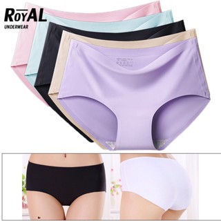 Royal Underwear  สวมใสสบาย  กางเกงในหญิง ใส่สบายคุณภาพสูง ผ้าไหมเย็น กางเกงในไม่มีรอยต่อ งสำหรับผู้หญิงทุกท่าน BBA04