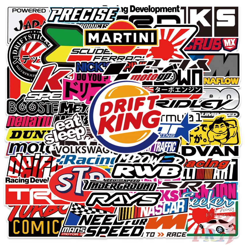 ❉ Funny JDM Harajuku Slang Art Series 01 Stickers ❉ 50Pcs/Set DIY Fashion Waterproof Doodle Decals Stickers