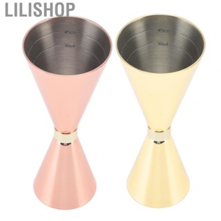 Lilishop Jigger  Comfortable Touch Flexible Bartending Jigger Cup Stainless Steel  for Home