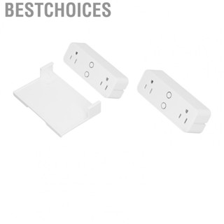 Bestchoices WiFi Power Strip   Auto Timing Dual Sockets Plug Strip Outlet Easy Setting US Plug AC 100‑240V  for Home