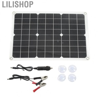 Lilishop Solar Panel Kit Monocrystalline High Conversion Rate Dual USB Interface Output