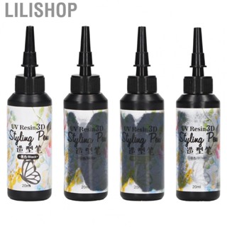 Lilishop 3D UV Resin Liner  UV Resin Styling Pen Fast Curing Unique Pen Shape Portable  for Tracing for Outlining for Home