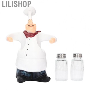 Lilishop Salt Shakers Set Adorable Statue Spice Jars For Home Restaurant Coffee Shop