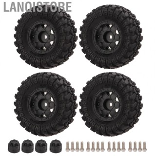 Lanqistore 4Pcs RC Tires Rubber 55.5mm .0inch Tyres For Axial SCX24 /24 RC Car