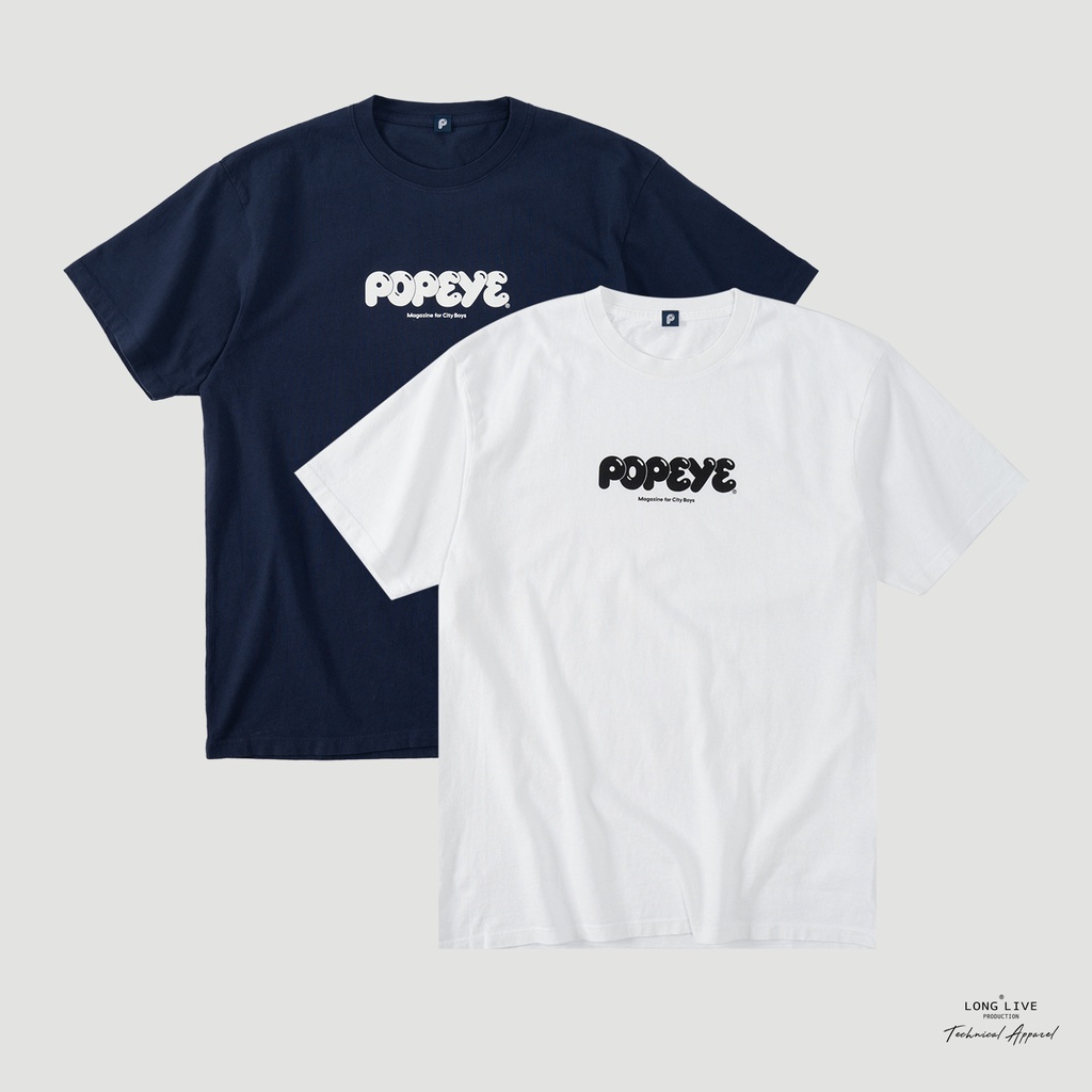 เวรเอ้ย  พร้อมส่ง เสื้อยืดคอกลม แขนสั้น ผ้าฝ้าย พิมพ์ลายโลโก้ POPEYE MAGAZINE FOR CITY BOYS ทรงหลวม 