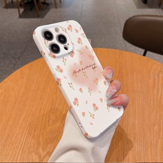 ฟิล์มเคลือบเงา เกาหลี สําหรับ OPPO A3s A31 A5 A9 A15 A77 A78 A98 A17 A57 A77s F9 F11 Reno 4 5 6 7 8 Z Find X3 X5 Pro 5G ดอกไม้ เคสแข็ง PC เต็มรูปแบบ เคสด้านหลัง | Flk 025