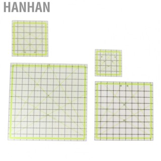 Hanhan Acrylic Quilting Ruler  4pcs High Accuracy Fabric Cutting Ruler Multipurpose Quadrate  for Measurements