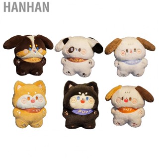 Hanhan Stuffed Dog Doll  Cartoon Dog  Toy Throw Pillow Soft  for Toy Store