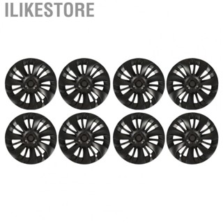 Ilikestore 4PCS 19in Wheel Hub Cap Matte Black Cool Sporty Wheel Rim Cover Replacement for Tesla Model Y 2020 to 2023