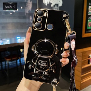 Andyh เคสโทรศัพท์มือถือ ลายนักบินอวกาศน่ารัก พร้อมสายคล้องยาว สําหรับ Infinix Hot 20i X665C Hot 20 30 play X6825