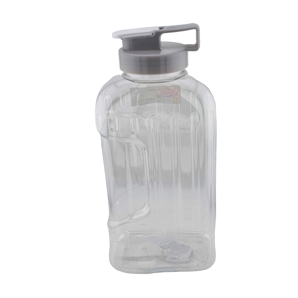 กระบอกน้ำ 2 ลิตร ขวดน้ำ ขวดพลาสติก แบบวางตั้ง ฝาปิดแบบเกลียวหมุน มีช่องเทน้ำ รุ่น 2020 - รูปที่ 4