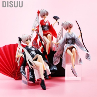 Disuu Anime Figurine Safe Cute Fine Details Detachable Japanese Anime Figures with Black Base for Desktop Ornaments
