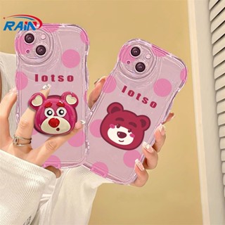 เคสโทรศัพท์มือถือ TPU ขอบลายคลื่นน่ารัก พร้อมขาตั้ง สําหรับ Redmi Note 12 Redmi A1 A2 10C 10A 9C 9T Note 11S 10 5G 10S 9S 8 Pro Xiaomi Poco M5S M3 X3 Pro NFC