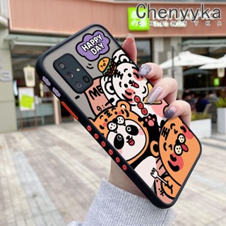 เคสซิลิโคนนิ่ม แบบใส บาง กันกระแทก ลายการ์ตูนแพนด้า เสือ สําหรับ Samsung A71 4G A71 5G