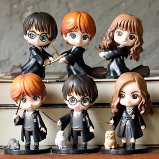 โมเดลฟิกเกอร์ Harry Potter Hermione Ron Harry Potter ของเล่นสําหรับเด็ก