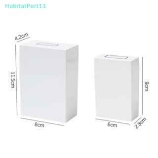 Habitatport กล่องเก็บโฟโต้การ์ด ABS ทรงสี่เหลี่ยม กันฝุ่น สีขาว