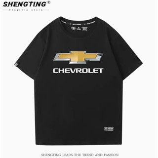 เสื้อยืดแขนสั้น ผ้าฝ้ายแท้ พิมพ์ลาย Chevrolet Chevrolet Club Malibu Cruze EQUINOX สําหรับผู้ชาย