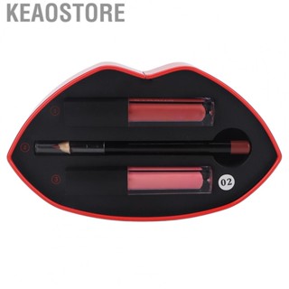 Keaostore  Lipstick Set  Long Lasting High Noticeable Color Lip Glaze Set for Daily Use