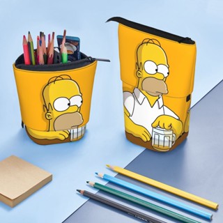 กระเป๋าดินสอ ลายการ์ตูน The Simpsons สําหรับเด็ก