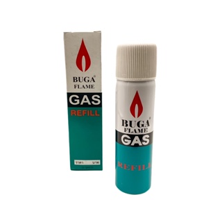 แก๊สกระป๋องเติมไฟแช็ค Buga Flame Gas มี3ขนาด 75 ml. 130 ml. 300 ml.