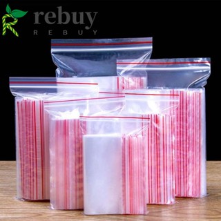 Rebuy ถุงพลาสติกใส Pe สําหรับเก็บอาหารกันความชื้น 100ชิ้น