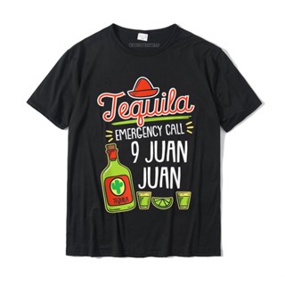 เสื้อยืด ผ้าฝ้าย พิมพ์ลายกราฟฟิค Tequila Emergency Funny Tequila ขนาดใหญ่ สําหรับผู้ชาย