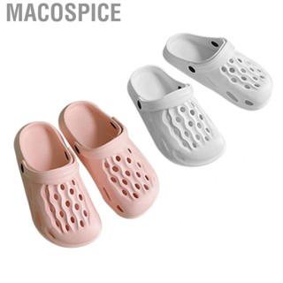 Macospice Garden Slip On Sandals  Hollow Out Shoes Breathable High Elasticity for Home Wear