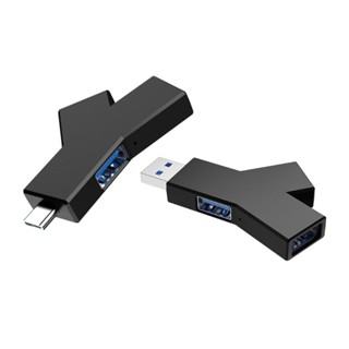 Rr อะแดปเตอร์ฮับ USB 3 0 USB 3 0 2 0 Type-C 3 พอร์ต ความเร็วสูง