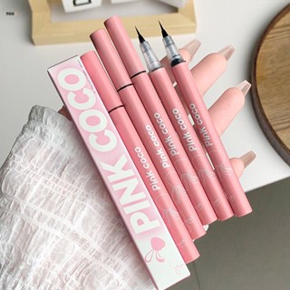 Pinkcoco Slender Soft Eyeliner Pen Waterproof Non-blooming Durable Quick-drying Silkworm Eyeliner Pen nuuo