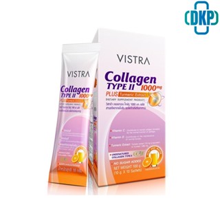 VISTRA COLLAGEN TYPE II 1000 MG PLUS TURMERIC EXTRACT 10 G. 10 PC (1 กล่องมี 10 ซอง) [DKP]