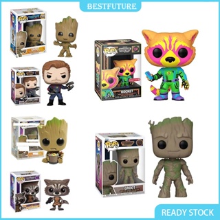 ใหม่ ฟิกเกอร์ Funko POP Guardians of the Galaxy Vol.3 Raccoon Groot Star Lord Yondu