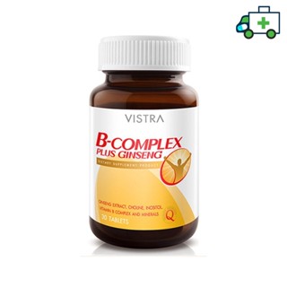 VISTRA B Complex plus Ginseng (30 Tablets) [Life]