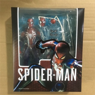 โมเดลฟิกเกอร์ การ์ตูนฮีโร่ Avengers Expedition SHF PS4 Spider-Man ขยับได้ สําหรับตกแต่งบ้าน