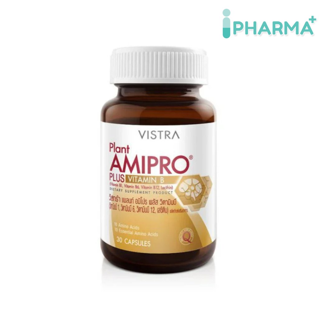 VISTRA Plant Amipro Plus  Vitamin B 30 Capsules [iPha]