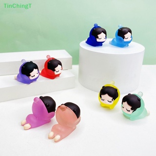 [TinChingT] ตุ๊กตาเรซิ่นเรืองแสงในที่มืด ขนาดเล็ก สําหรับตกแต่งบ้านตุ๊กตา 5 ชิ้น