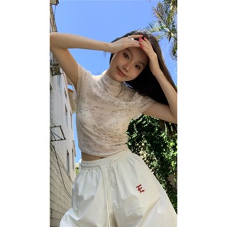 Dayday Girl เสื้อผ้าเด็กผู้หญิง | เสื้อยืดแขนสั้น พิมพ์ลาย เข้ากับทุกการแต่งกาย สไตล์เรโทร