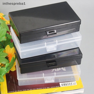 Inthespreba1^^ กล่องพลาสติกใส ทรงสี่เหลี่ยมผืนผ้า กันฝุ่น ทนทาน สําหรับจัดเก็บเครื่องประดับ